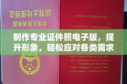 天峻制作专业证件照电子版，提升形象，轻松应对各类需求