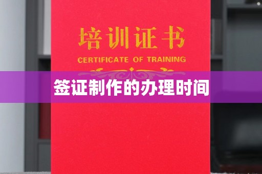 天峻签证制作的办理时间